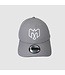 New Era CASQUETTE VELCRO 940 GRIS - LOGO BLANC