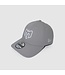 940 GREY VELCRO CAP - WHITE LOGO