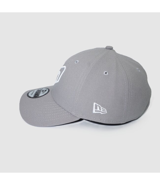 CASQUETTE VELCRO 940 GRIS - LOGO BLANC