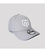 940 GREY VELCRO CAP - WHITE LOGO