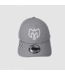 940 GREY VELCRO CAP - WHITE LOGO