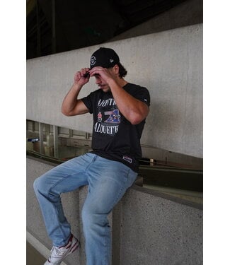 New Era DARK GREY GRAPHIC T-SHIRT 2000 LOGO