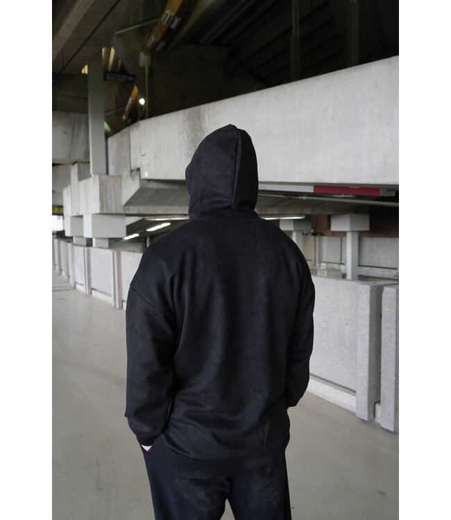 HEMSI OVERSIZED SUEDE WOMEN HOODIE