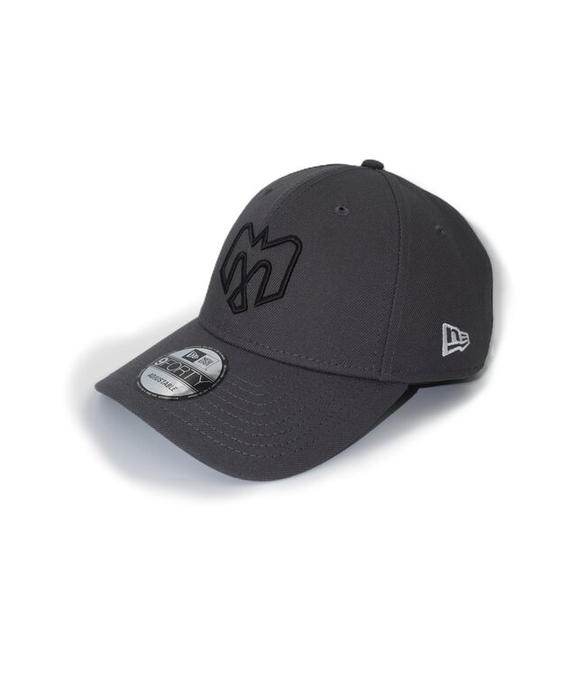 CASQUETTE VELCRO 940 GRAPHITE - LOGO NOIR
