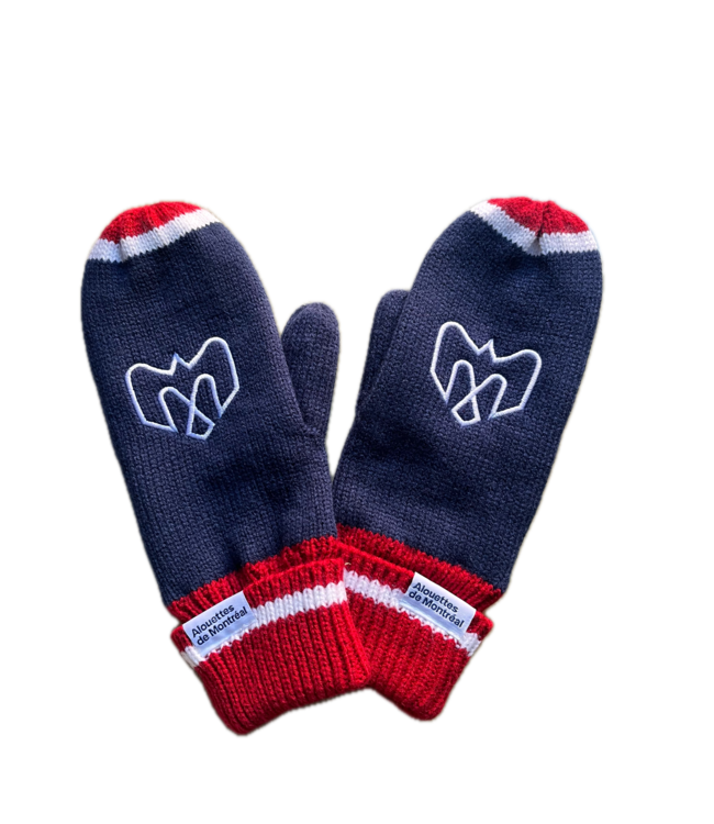NAVY TRICOLOR MITTEN