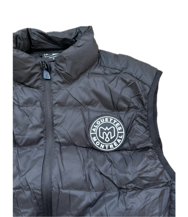 PACKABLE BLACK PUFFER VEST