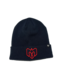 Brand 47 NAVY RAISED CUFF KNIT - RED LOGO