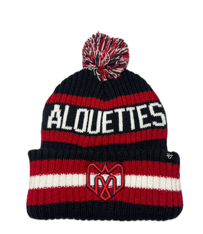 TUQUE À POMPON TRICOLOR ALOUETTES