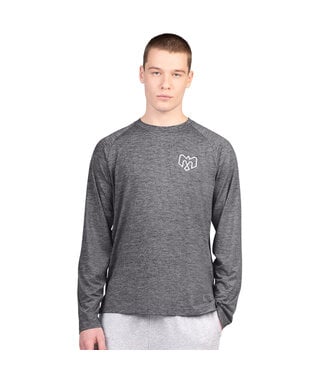 MSX LAURIER HEATHER BLACK ACTIVE LONGSLEEVE