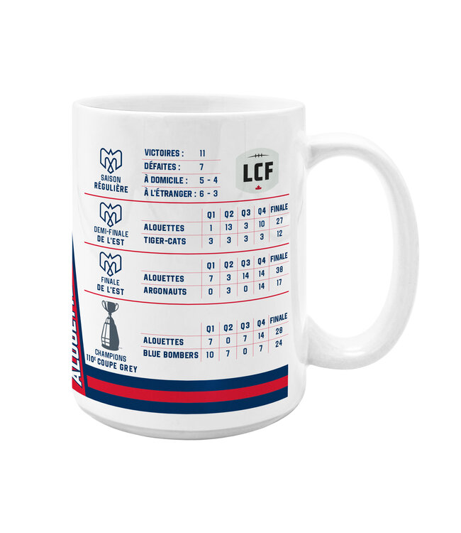 TASSE DE CAFÉ 15oz STATS CHAMP23