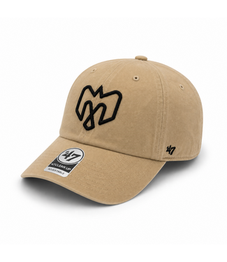 Brand 47 CASQUETTE CLEAN UP KHAKI LOGO NOIR