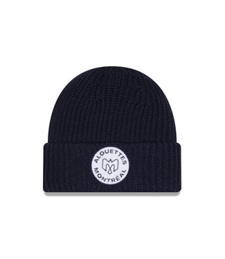 New Era NAVY CUFF KNIT WHITE CREST SL26