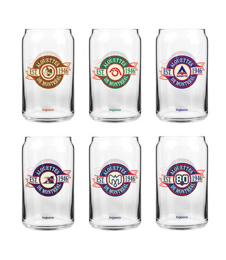 INGLASCO 6 PACK BANNER 16oz CAN GLASS