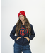 RED CUFF BEANIE - RUBBER LOGO