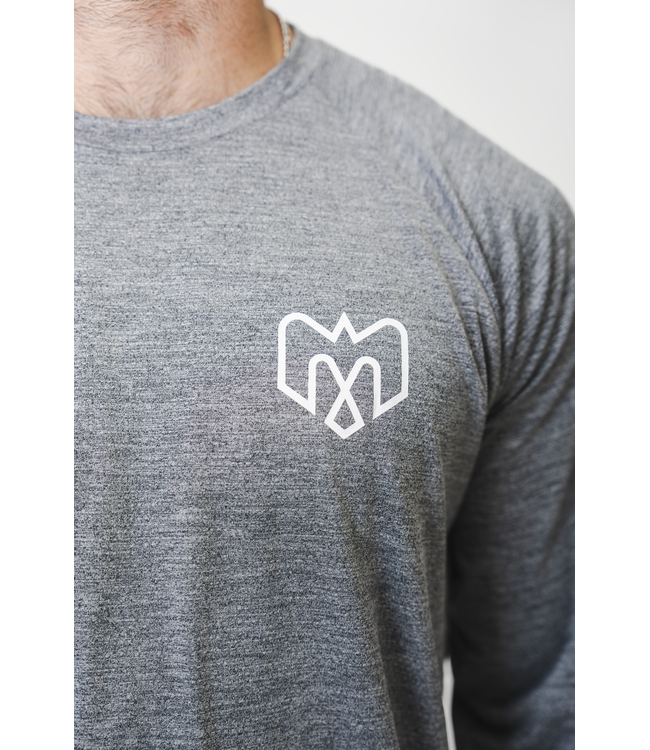 LAURIER HEATHER BLACK ACTIVE LONGSLEEVE