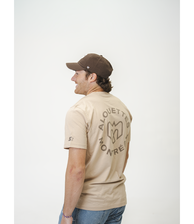 CASQUETTE CLEAN UP BRUNE LOGO BLANC