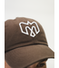 CASQUETTE CLEAN UP BRUNE LOGO BLANC