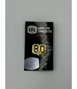INGLASCO GOLD LAPEL PIN - 80th LOGO