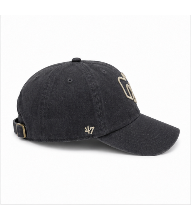 CLEAN UP GREY CHARKI BALLPARK HAT