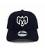 CASQUETTE MARINE ÉPINGLETTE DORÉE - LOGO 80 ARGENT MÉTALLIQUE