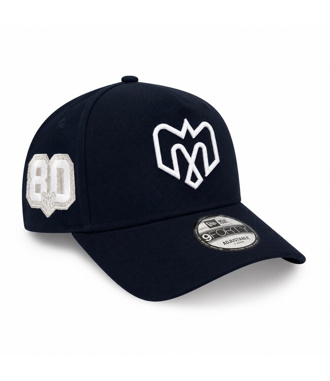 940AF NAVY WITH GOLD PIN - METALLIC SILVER 80TH LOGO