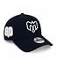 CASQUETTE MARINE ÉPINGLETTE DORÉE - LOGO 80 ARGENT MÉTALLIQUE