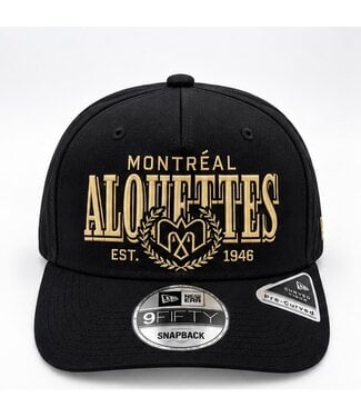 New Era 950AF BLACK & GOLD LAUREL HAT