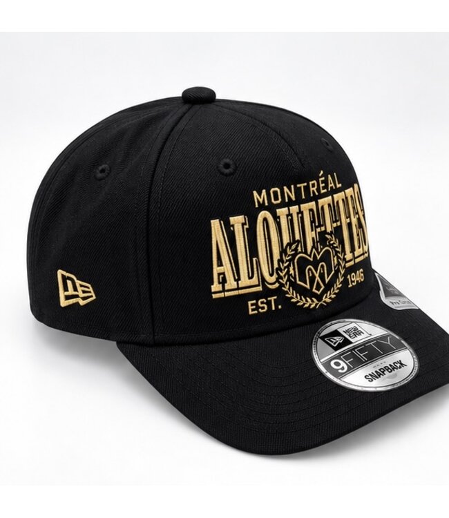 CASQUETTE 950AF LAUREL NOIR ET OR