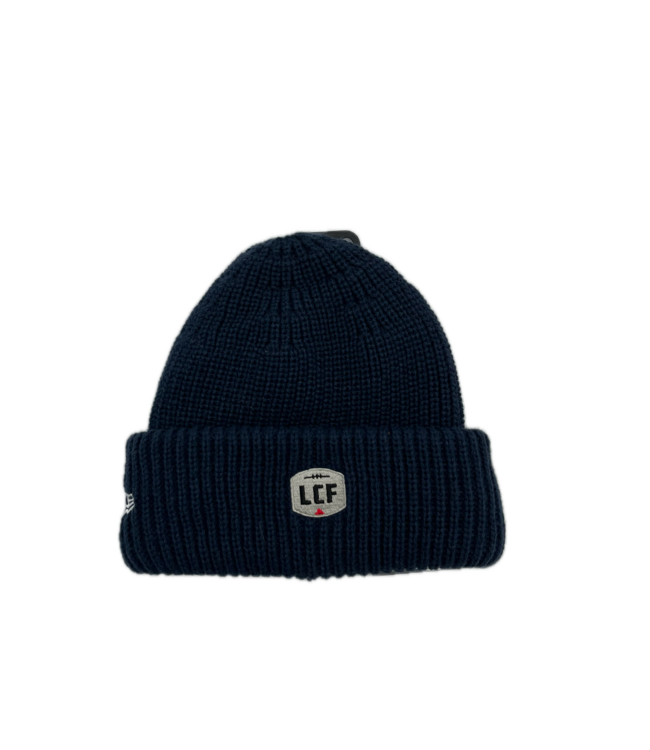 TUQUE TRICOT MARINE - CREST BLANC SL26