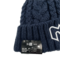 YOUTH NAVY DOUBLE POM KNIT