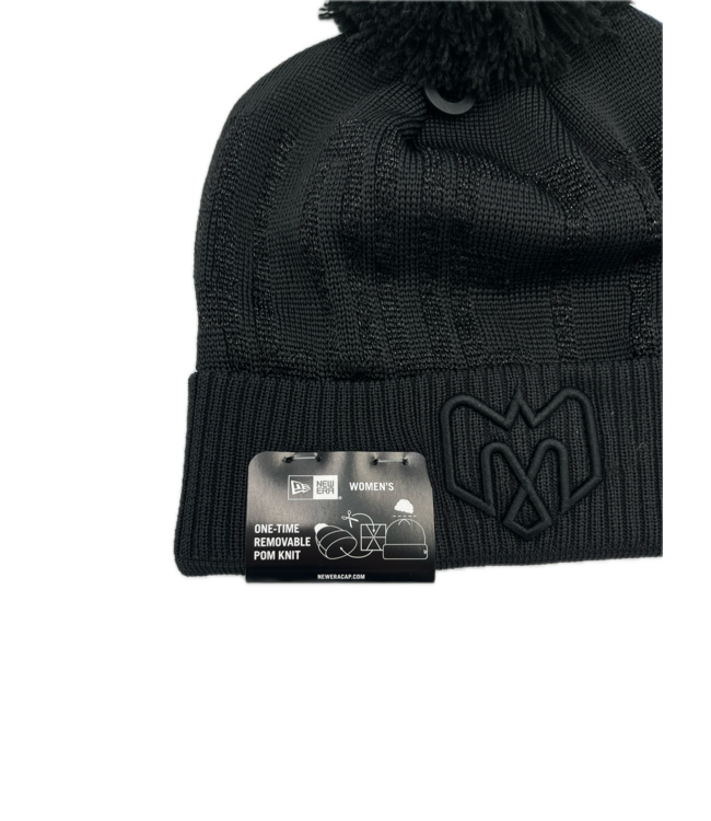 WOMEN BLACK SHIMMER POMKNIT