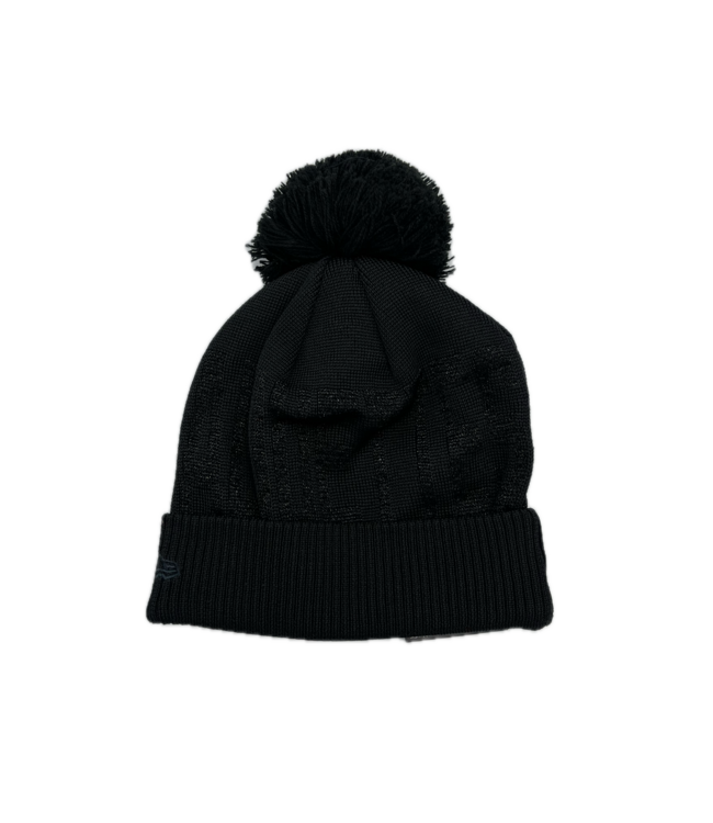 TUQUE À POMPON POUR FEMME NOIR SCINTILLANT