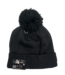 WOMEN BLACK SHIMMER POMKNIT