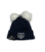 YOUTH NAVY DOUBLE POM KNIT
