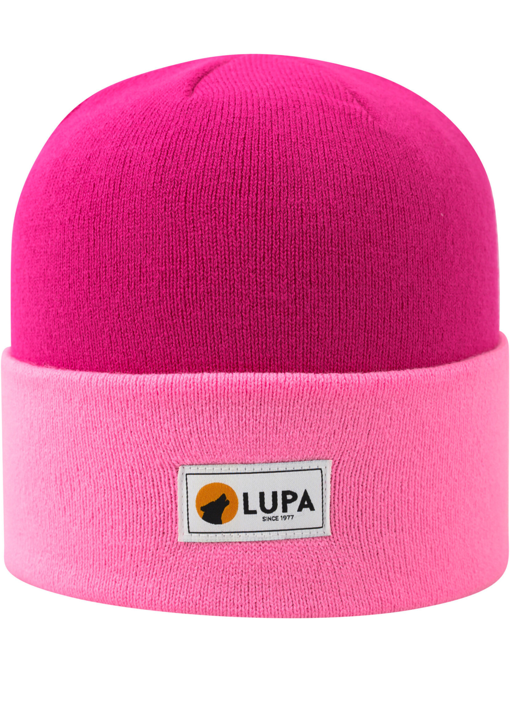Lupa Tuque Bicolore Enfant Fuschia/Pink | Canadian-made Kids Acrylic Beanie Fuschia/Pink