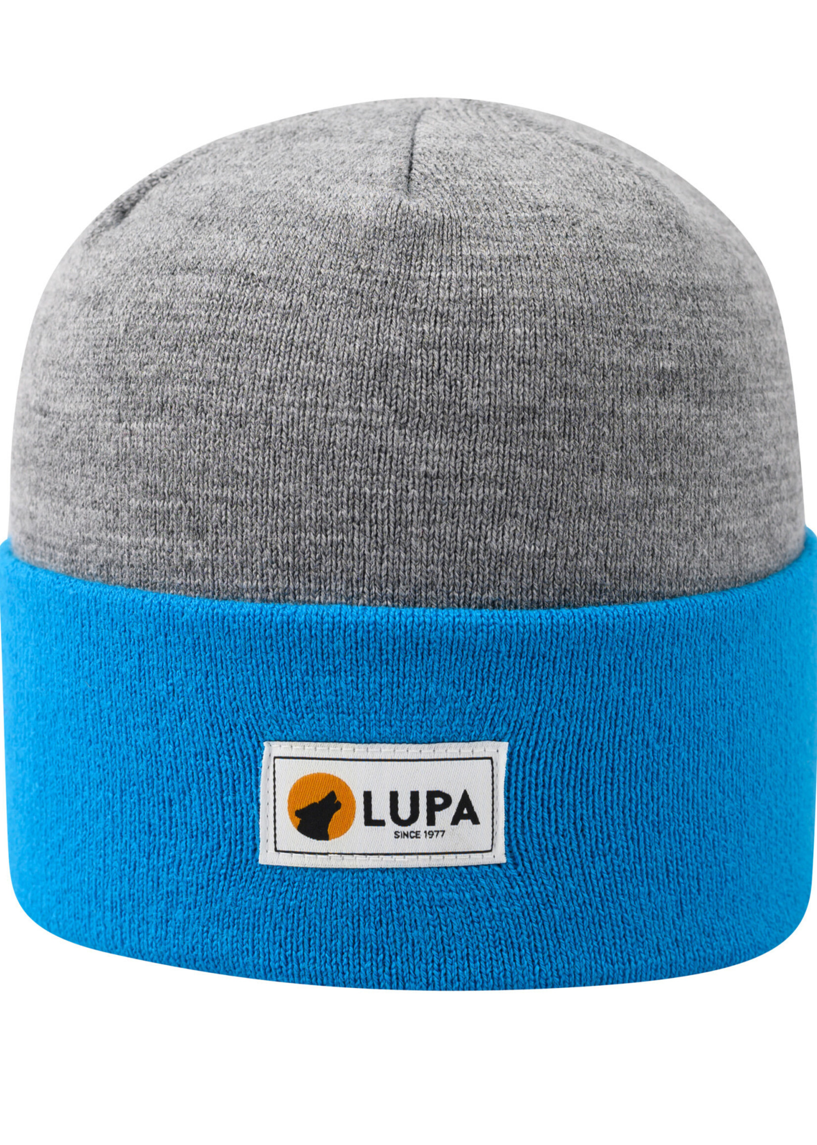 Canadian-made Kids Acrylic Beanie Grey/Sky Blue - Brador Hiver