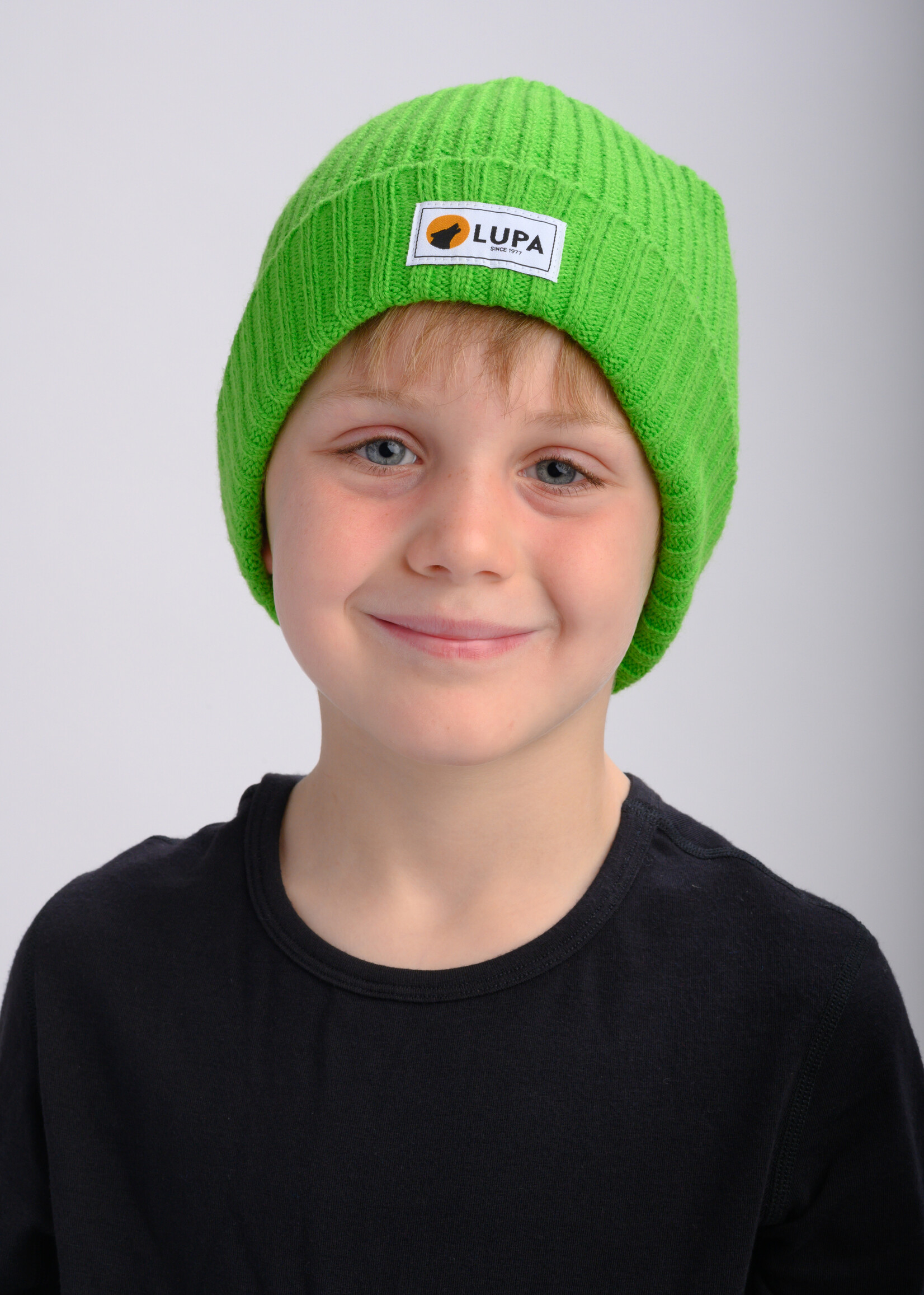 Lupa Canadian-made Kids Extreme Cold Beanie Lime