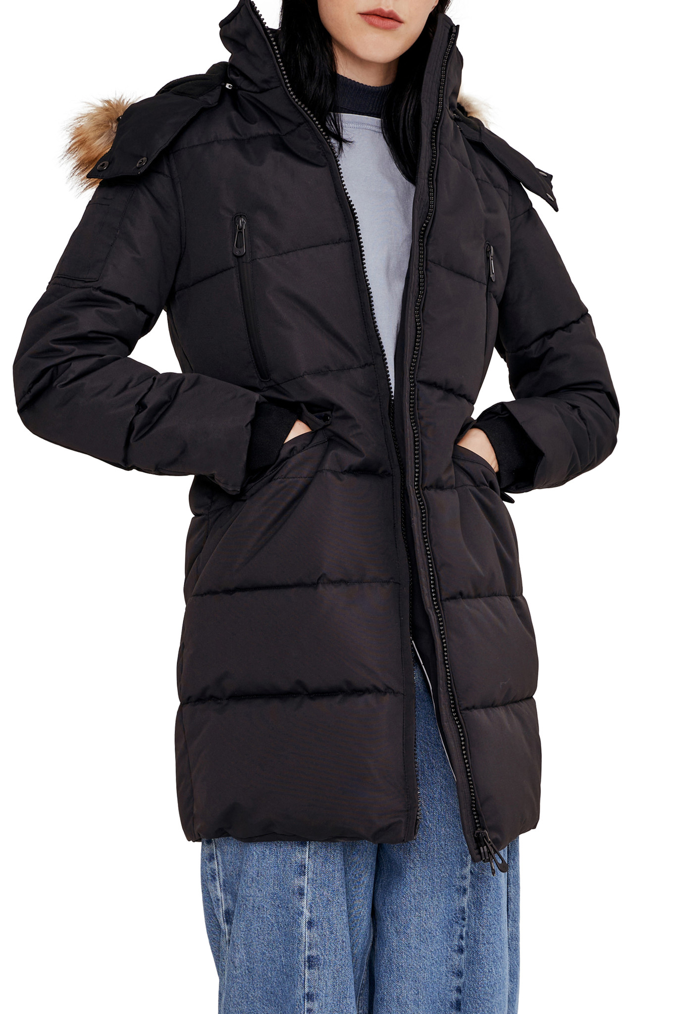 ladies short parka coats