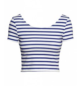 Striped blue top