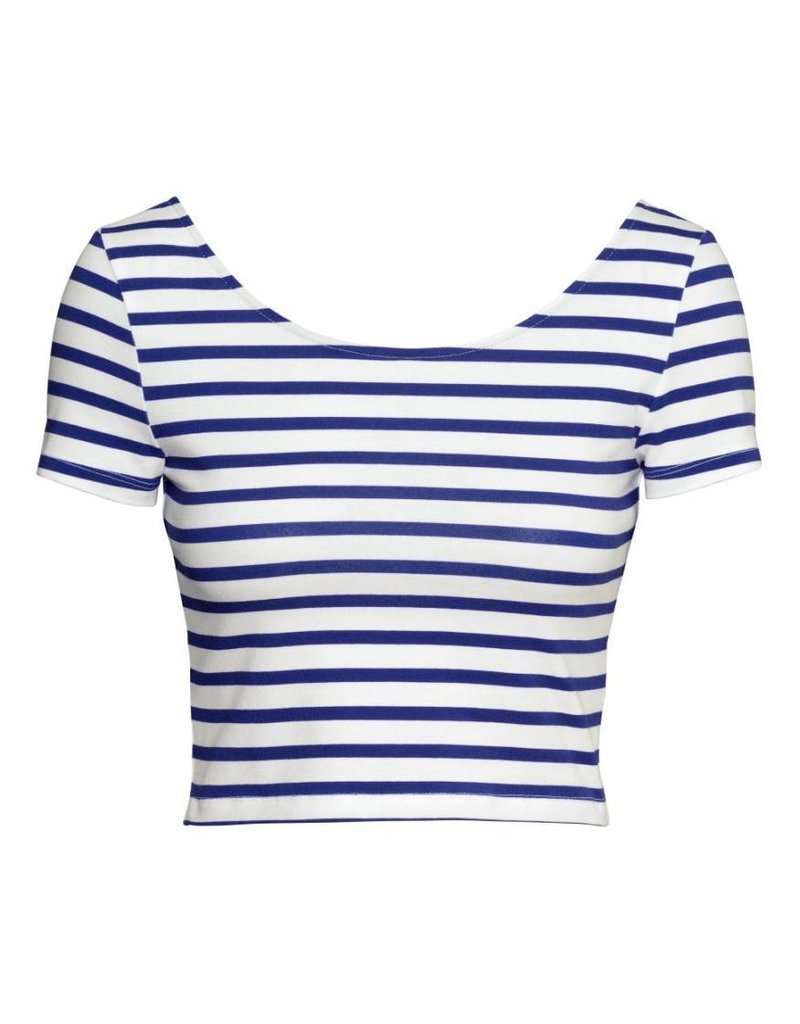 Striped blue top
