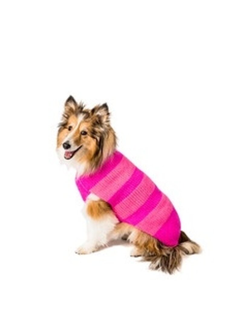 Chilly Dog LLC Chilly Dog Pink Stripe Sweaters