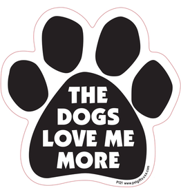 Pet gifts USA Car Magnet Dogs Loves Me More