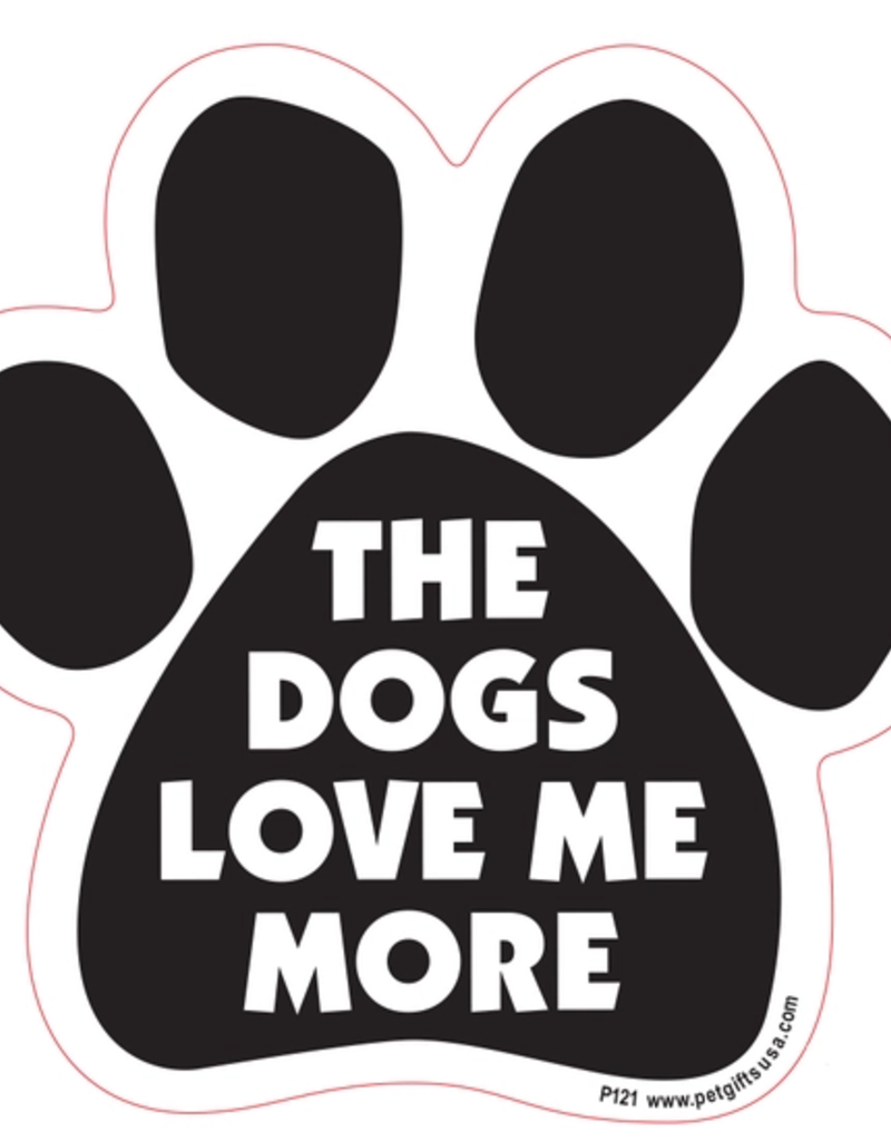 Pet gifts USA Car Magnet Dogs Loves Me More