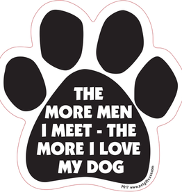 Pet gifts USA Car Magnet The More Men