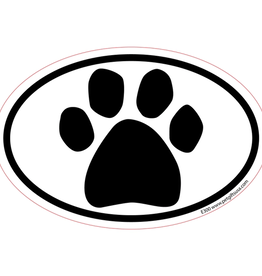 Pet gifts USA Car Magnet Paw Oval