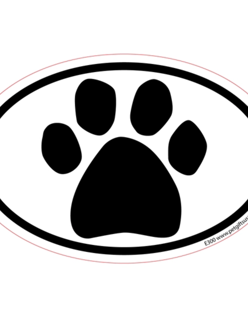 Pet gifts USA Car Magnet Paw Oval