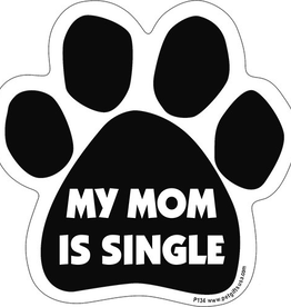 Pet gifts USA Car Magnet Mom is Single