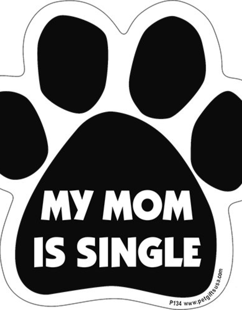 Pet gifts USA Car Magnet Mom is Single