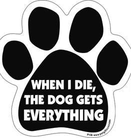 Pet gifts USA Car Magnet Dog Gets Everything