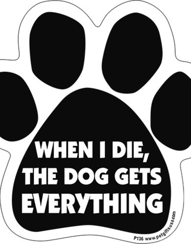 Pet gifts USA Car Magnet Dog Gets Everything